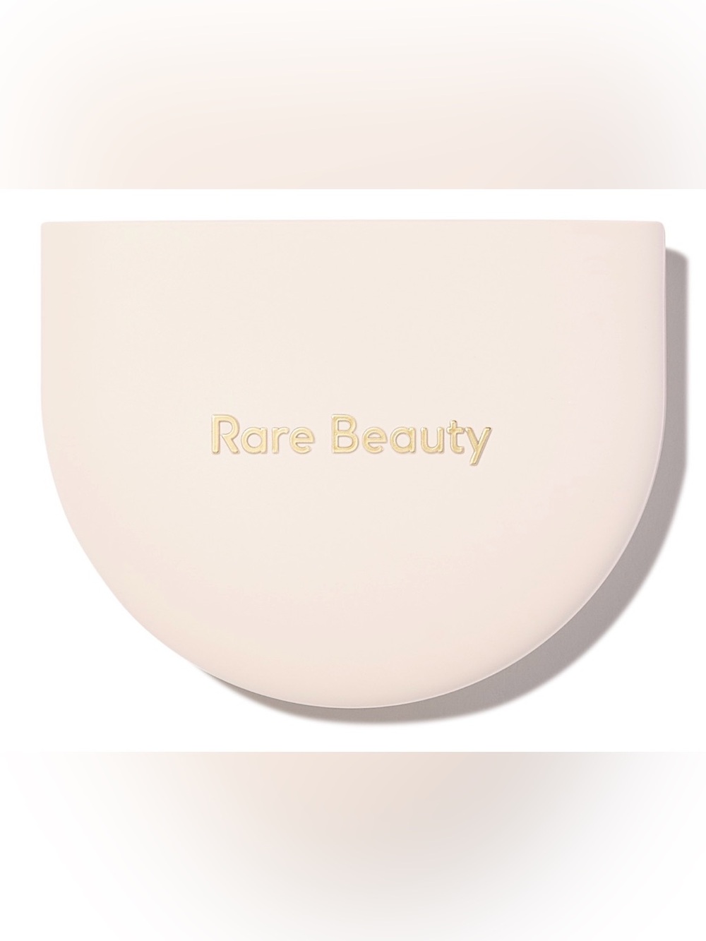Rare Beauty Powder Compact in Pale Pink with Gold Logo